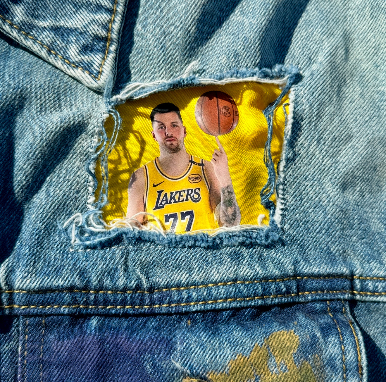 Customized Denim Jacket, Luka Dončić