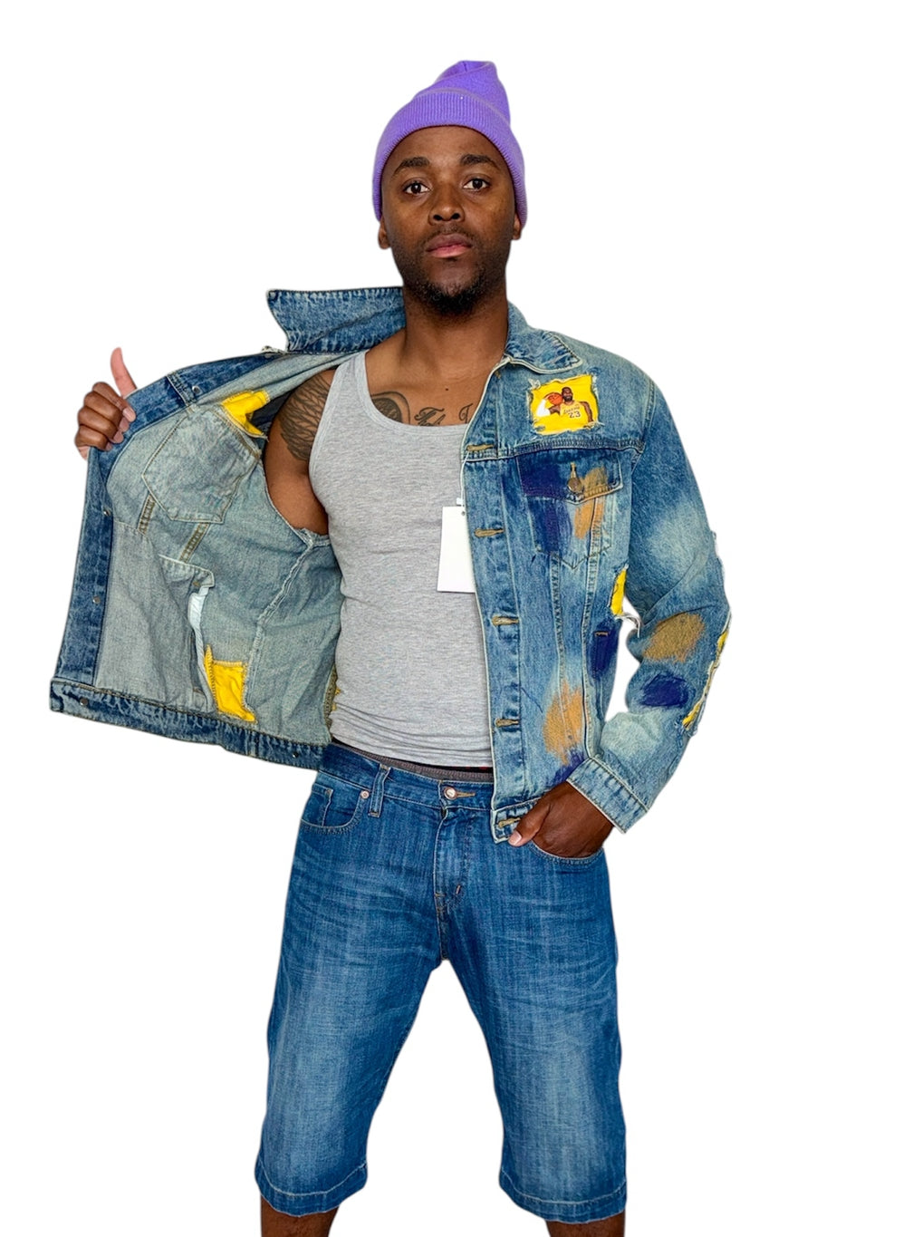 Customized Denim Jacket, Lebron James