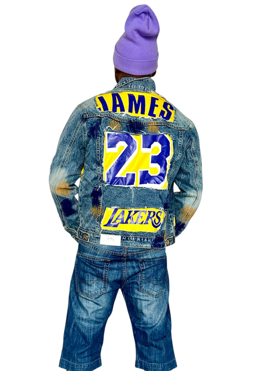 Customized Denim Jacket, Lebron James