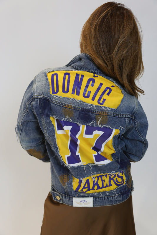 Customized Denim Jacket, Luka Dončić