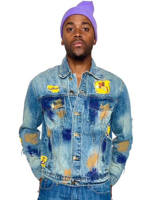 Customized Denim Jacket, Lebron James