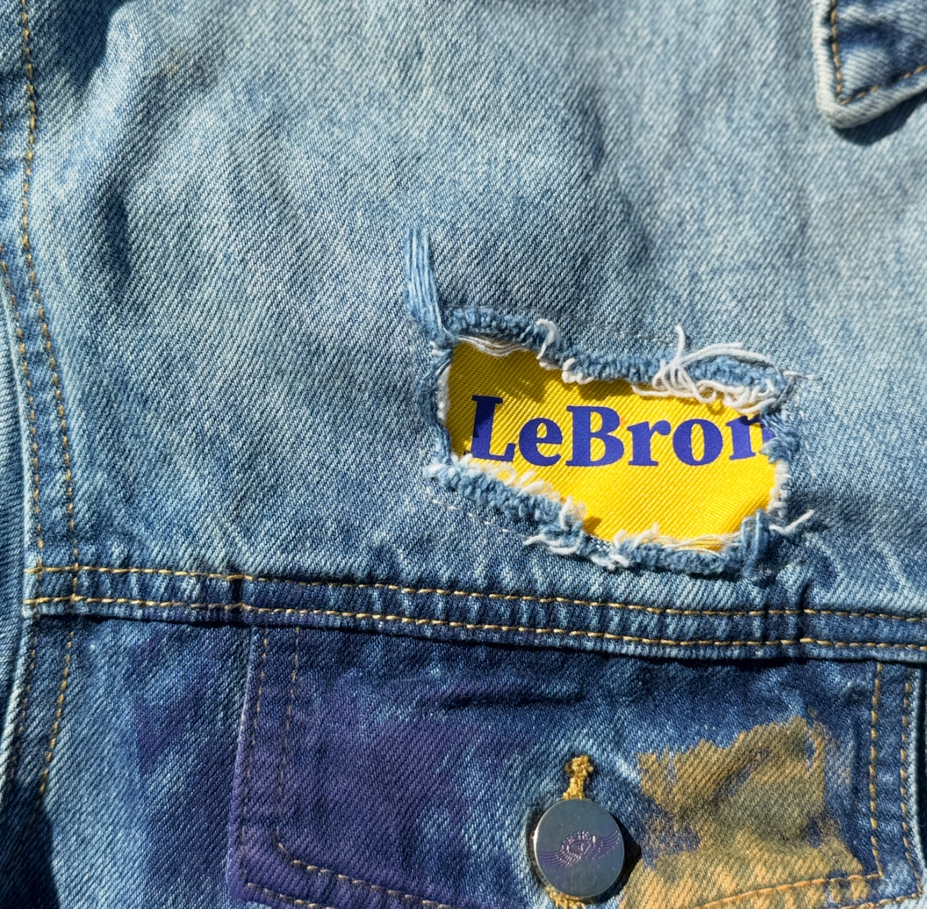 Customized Denim Jacket, Lebron James