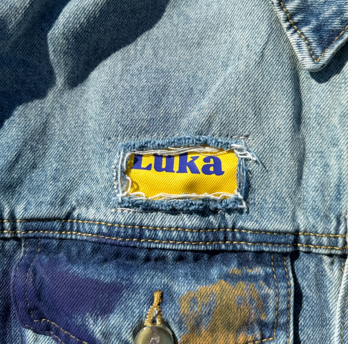 Customized Denim Jacket, Luka Dončić