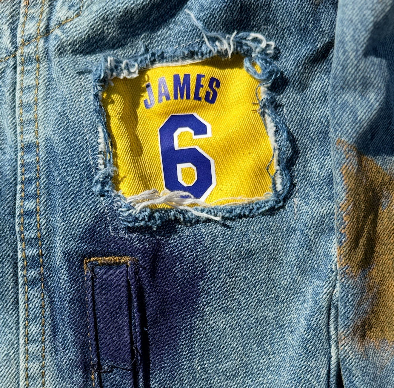 Customized Denim Jacket, Lebron James