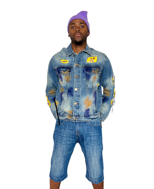 Customized Denim Jacket, Luka Dončić