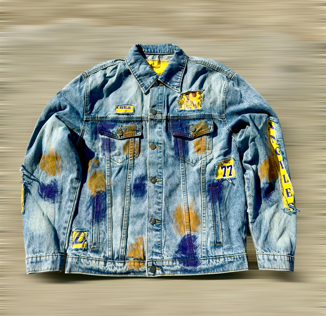 Customized Denim Jacket, Luka Dončić