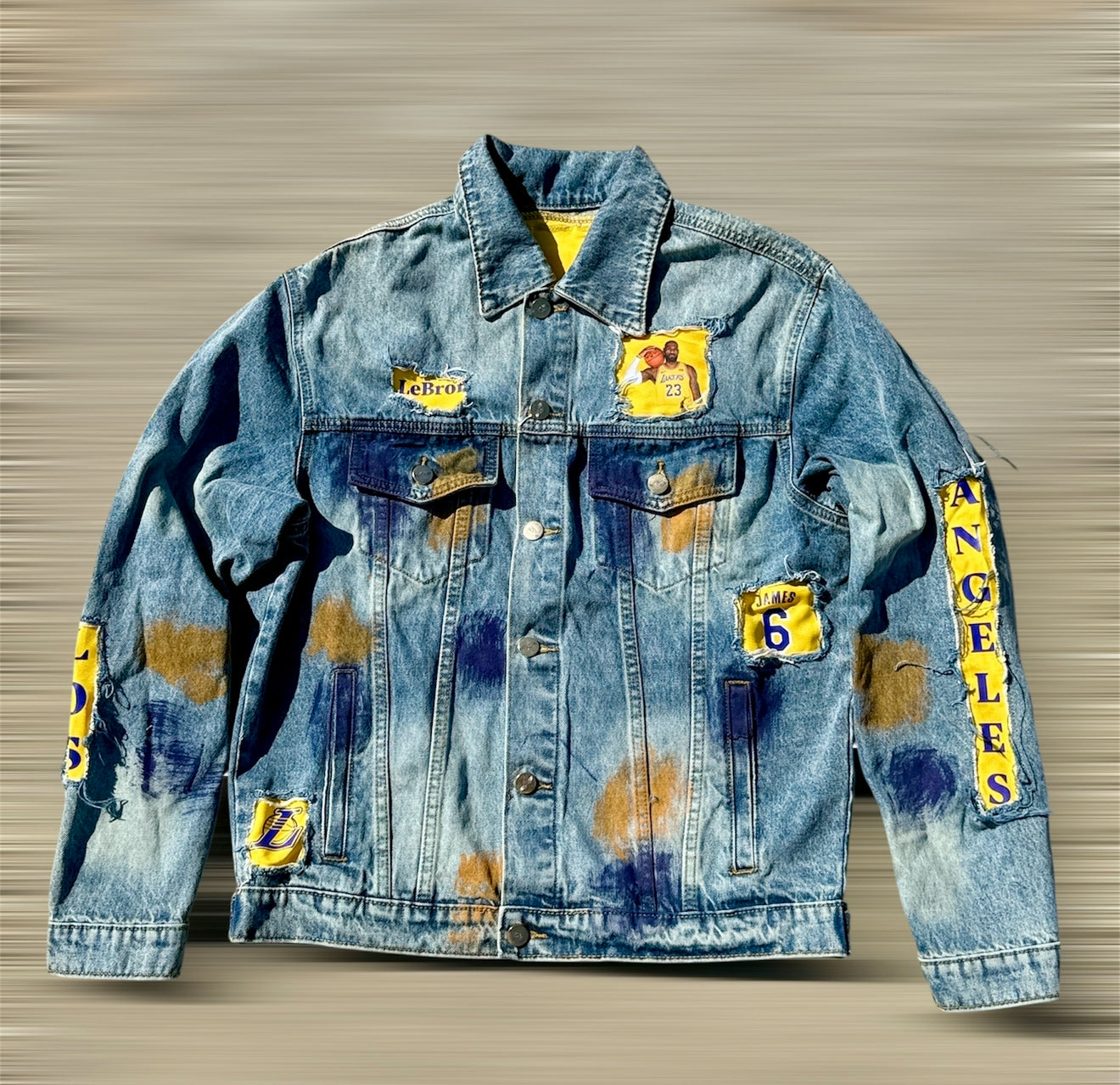 Customized Denim Jacket, Lebron James