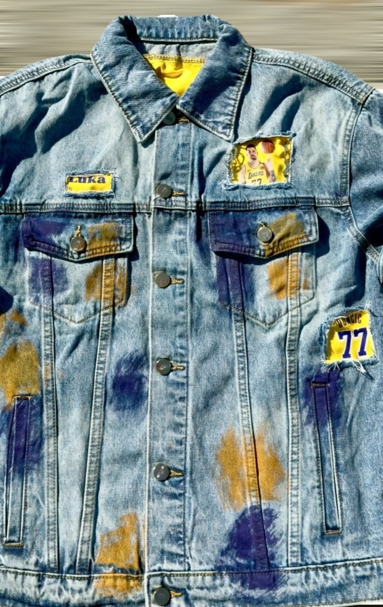 Customized Denim Jacket, Luka Dončić