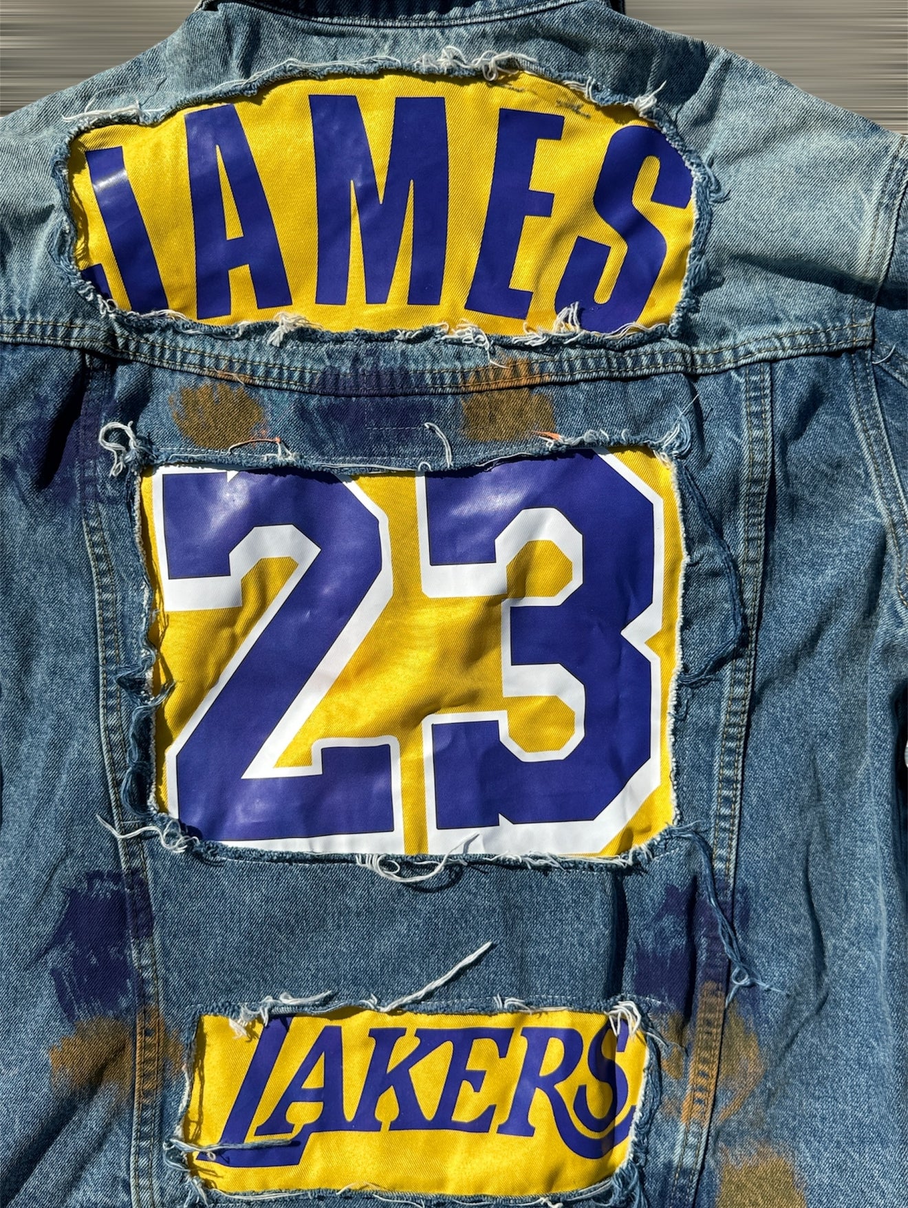 Customized Denim Jacket, Lebron James