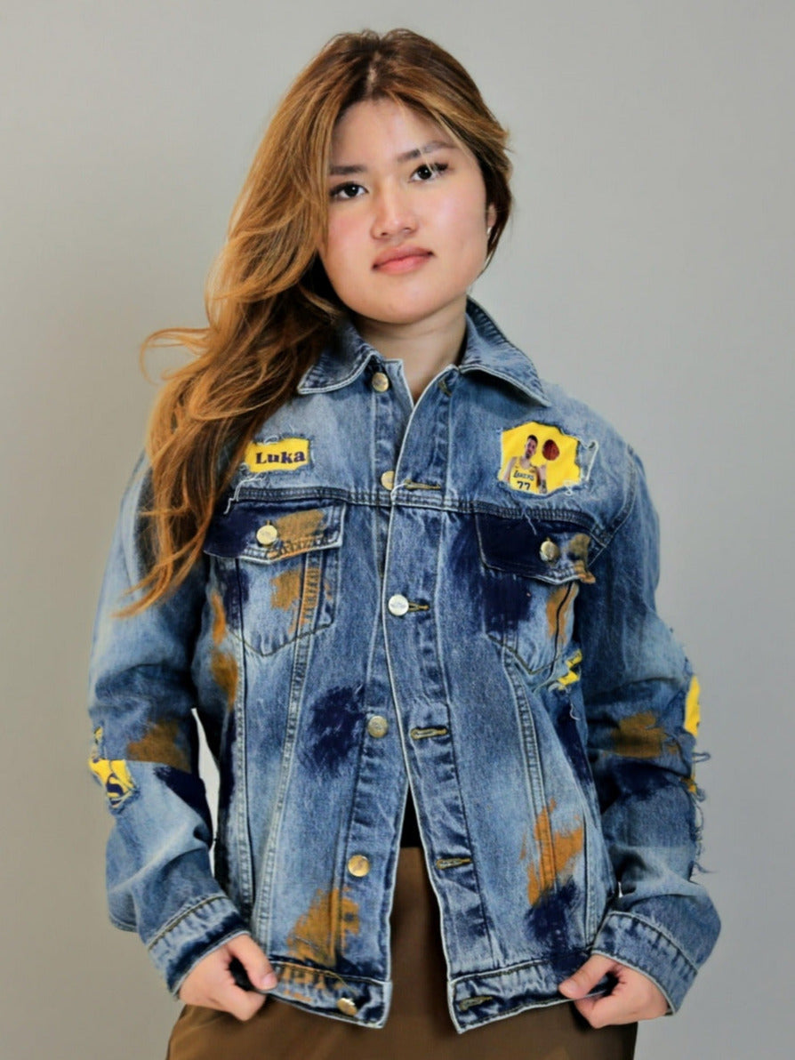 Customized Denim Jacket, Luka Dončić